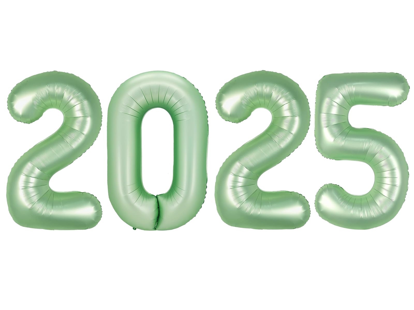Photo 1 of 2025 Balloon Numbers - 40 Inch Sage Green New Years Eve Party Supplies 2025, Nye Decor Party Decorations Happy New Year, New Years Eve Foil Party Balloons
