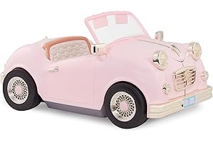 Our Generation by Battat- in The Drivers Seat Retro Cruiser- Doll, Car & Accessories for 18"- for Age 3 Years & Up