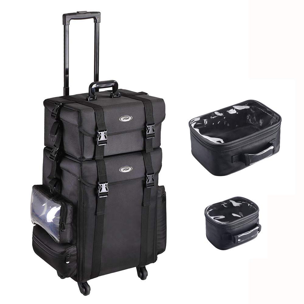 2in1 Makeup Case + 10x7" Travel Toiletry Bag + 7x6" Travel Toiletry Bag