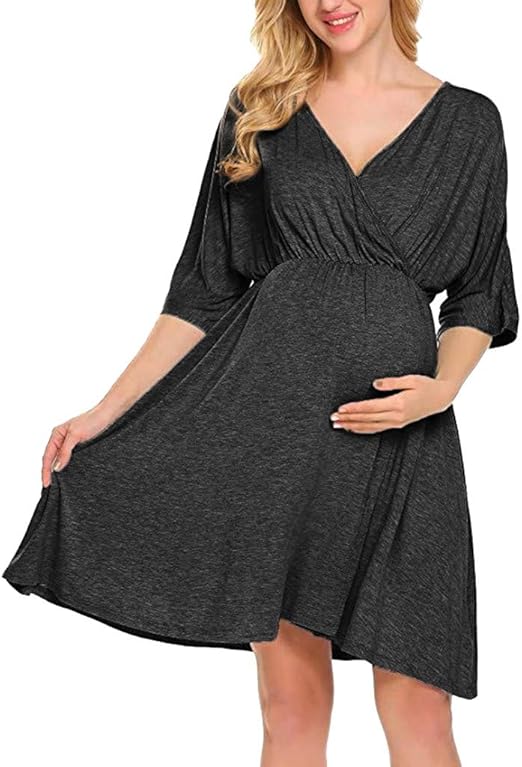 wrap flare dress