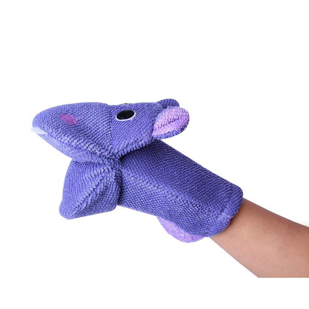 Mitaines De Bain Pour Tout Petit Gants De Toilette Exfoliants Gants De Douche Hippopotame Mignonne Serviette De Frottement Bebe Eponge De Bain En Mousse De Coton Doux Gants Et Carres De Toilette Linge