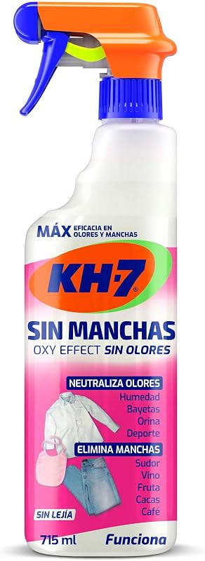 Sin Manchas Sin Olores OXY Effect | Quitamanchas Ropa | Oxígeno Activo | Elimina manchas de Sudor, Vino, Verdura, Fruta, | Neutraliza Malos Olores | Pulverizador 715 mL El embalaje puede variar