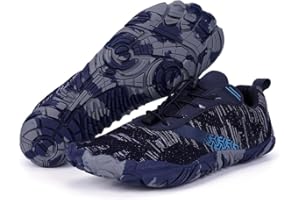 FRGITYGIFT Hike Barefoot Shoes Footwear, Pro Barefoot Shoes Women Men, Athletic Hiking Minimalist Water Shoe Breathable Quick Dry Zero Drop Trail Running Shoe with Non-Slip Sole & Wide Toe Box