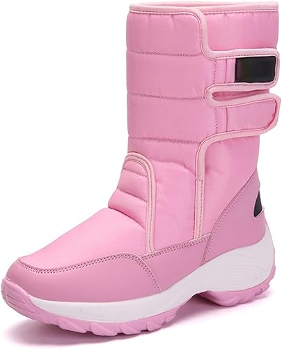 Amazon Xyzl スノーブーツ レディース 防水 大きいサイズ ウインターブーツ 軽量 防寒 防滑 ミドルブーツ マジックテープ スノーシューズ 黒 雪遊び アウトドア あったか 裏起毛 雪靴 綿靴 雪の日 小さいサイズ 23cm 28 5cm Xyzl ブーツ ブーティ