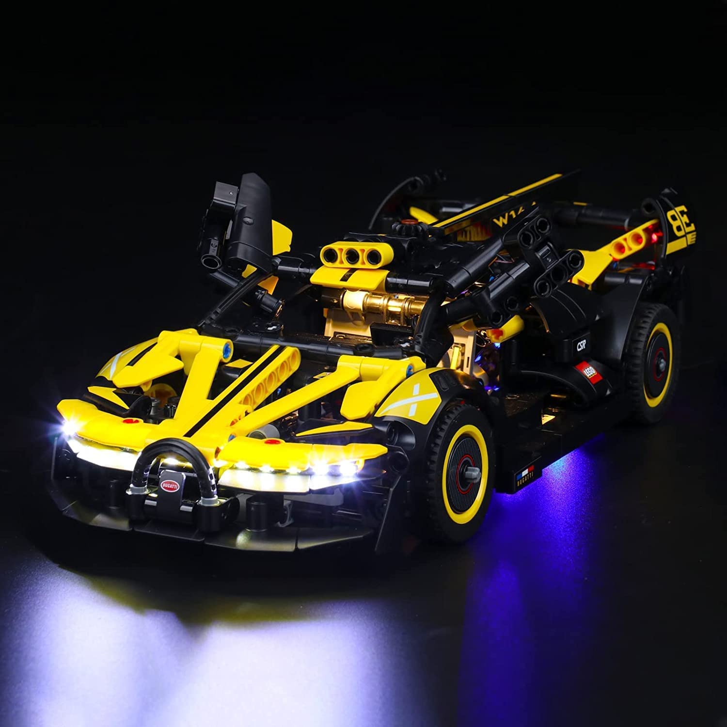 BrickBling LED Light Set for Lego 42151 Technic Bugatti Bolide, Decoration Lighting Set for Lego Bugatti Bolide Car Model Kit Sports Car Toy (Lego Model Not Included) — image 1