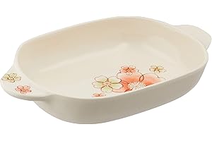三陶 Banko Ware 14624 Oven Safe Gratin Dish, Orange Cherry, Diameter Approx. 8.7 inches (22 cm), Microwave Safe, Made in Japan