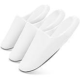 Tlizzz7 3 Pairs Cozy House Slippers - Memory Foam Indoor Bedroom Home Slippers for Women Men, House Slippers for Guests | Short Fuzzy Fluffy House Shoes | Travel Wedding Guest Hotel Spa Slippers |