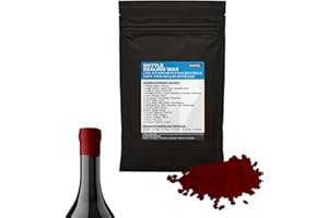 Carmel Bottle Sealing Wax Beads, Dark Red (1 lb), Fast-Melting & Hard-Setting Wax to Create a Secure Seal on Bottled Goods fo
