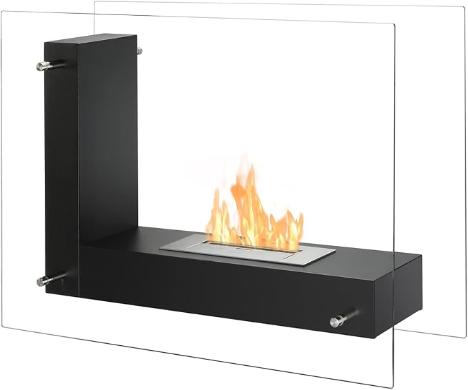 Freestanding Ventless Bio Ethanol Fireplace Vitrum L