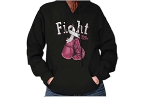 Classic Teaze Fight Boxing Breast Cancer Warrior Hoodie Sweatshirt Women