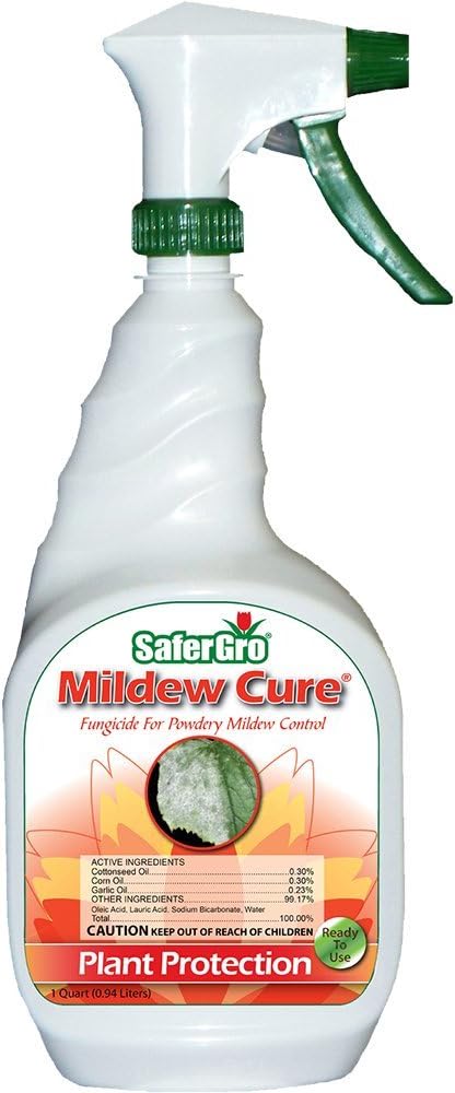 Safer Gro SG0237RTU Mildew Cure, Organic Fungicide, 32 oz Ready to Use Sprayer fertilizers, Natural