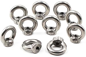 M4 Ring Shape Lifting Eye Nut 304 Stainless Steel Threaded Nut Fastener-20 Pack