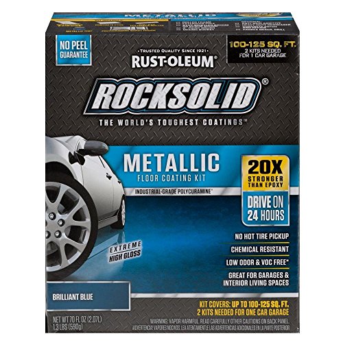 Rust-Oleum RockSolid Brilliant Blue Metallic Garage Floor Kit - 2 Pack Rust-Oleum RockSolid Brilliant Blue Metallic Garage Floor Kit - 2 Pack