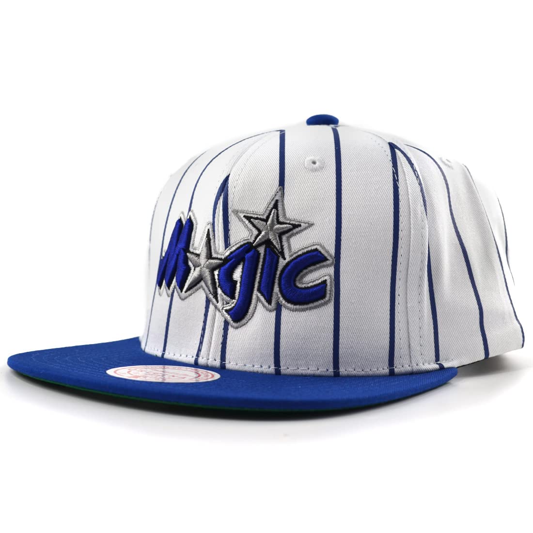 Mitchell & Ness NBA Retro Pinstripe Snapback Cap Orlando Magic, White, One Size