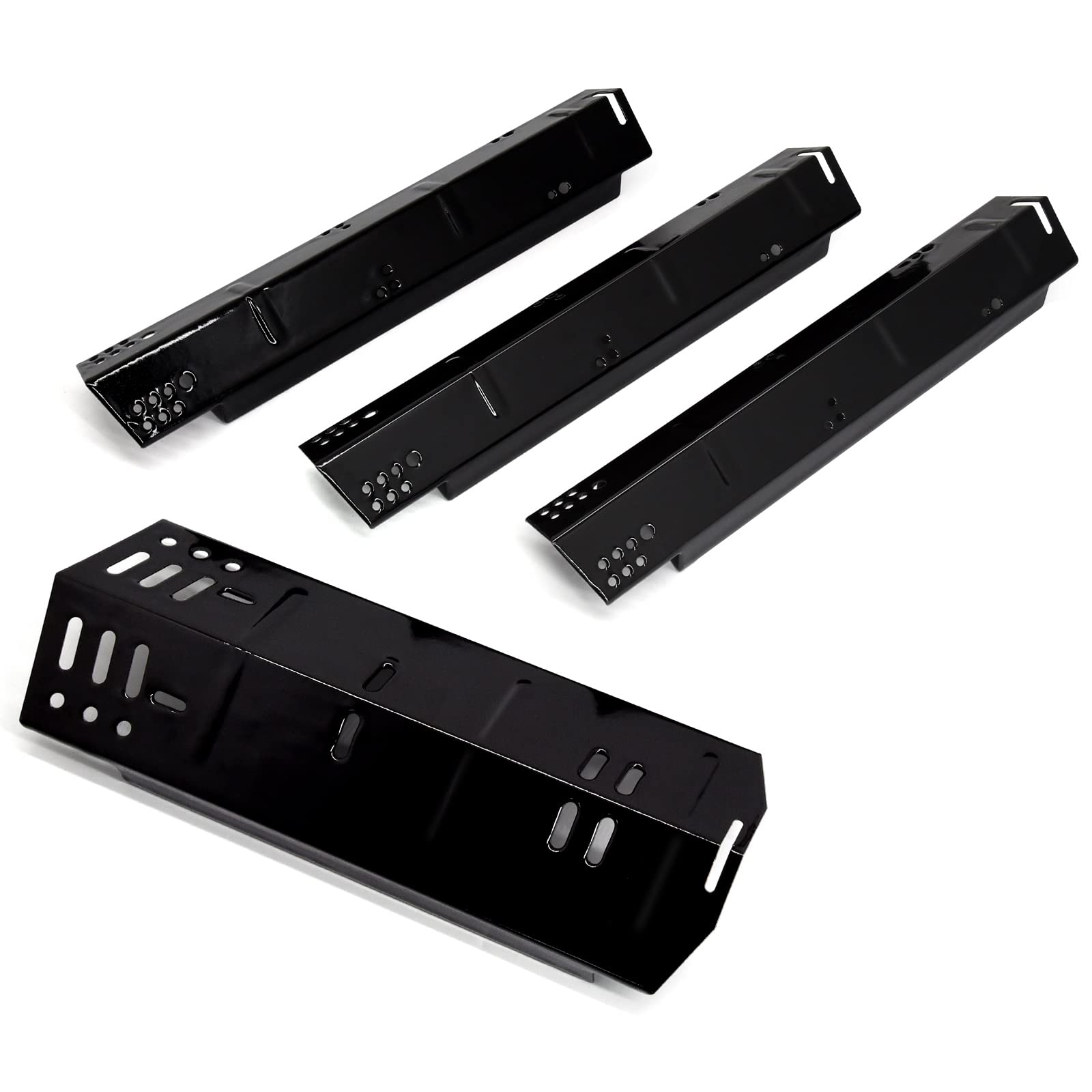 Photo 1 of Criditpid Grill Heat Plate Replacement for Dyna-Glo DGH450CRP, Porcelain Steel Heat Shield for Dyna-Glo 4 Burner Grill, 4 Pack