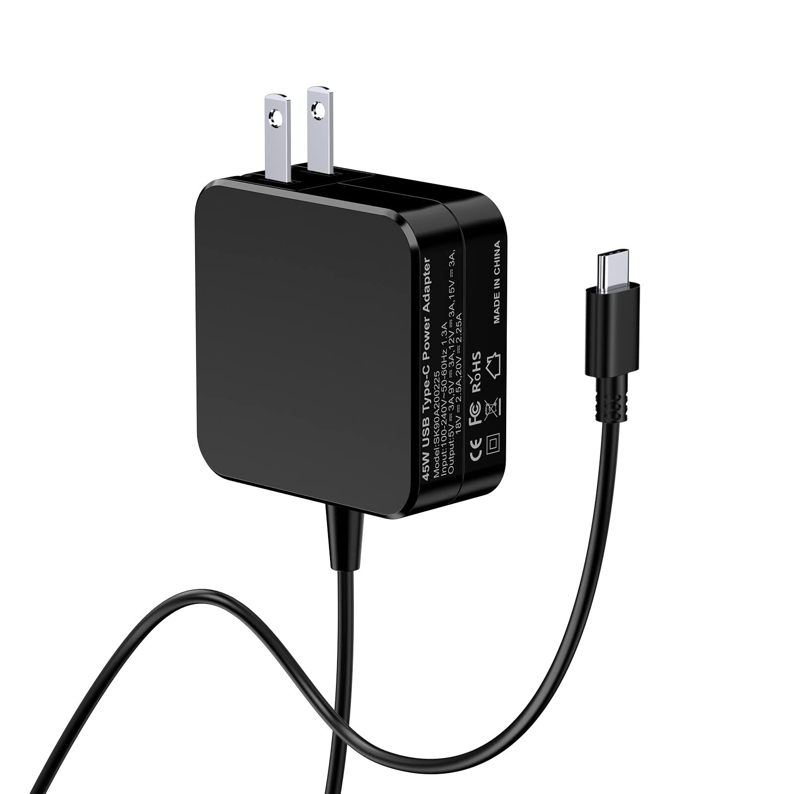 VUOHOEG 15V Charger Ac Adapter Wall Charge Compatible with Nintendo Switch/Support TV Mode with USB Type C Cable
