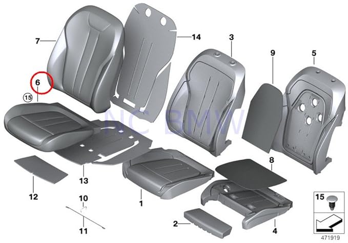 Amazon.com: BMW Genuine Leather Cover For Basic Seat: Automotive