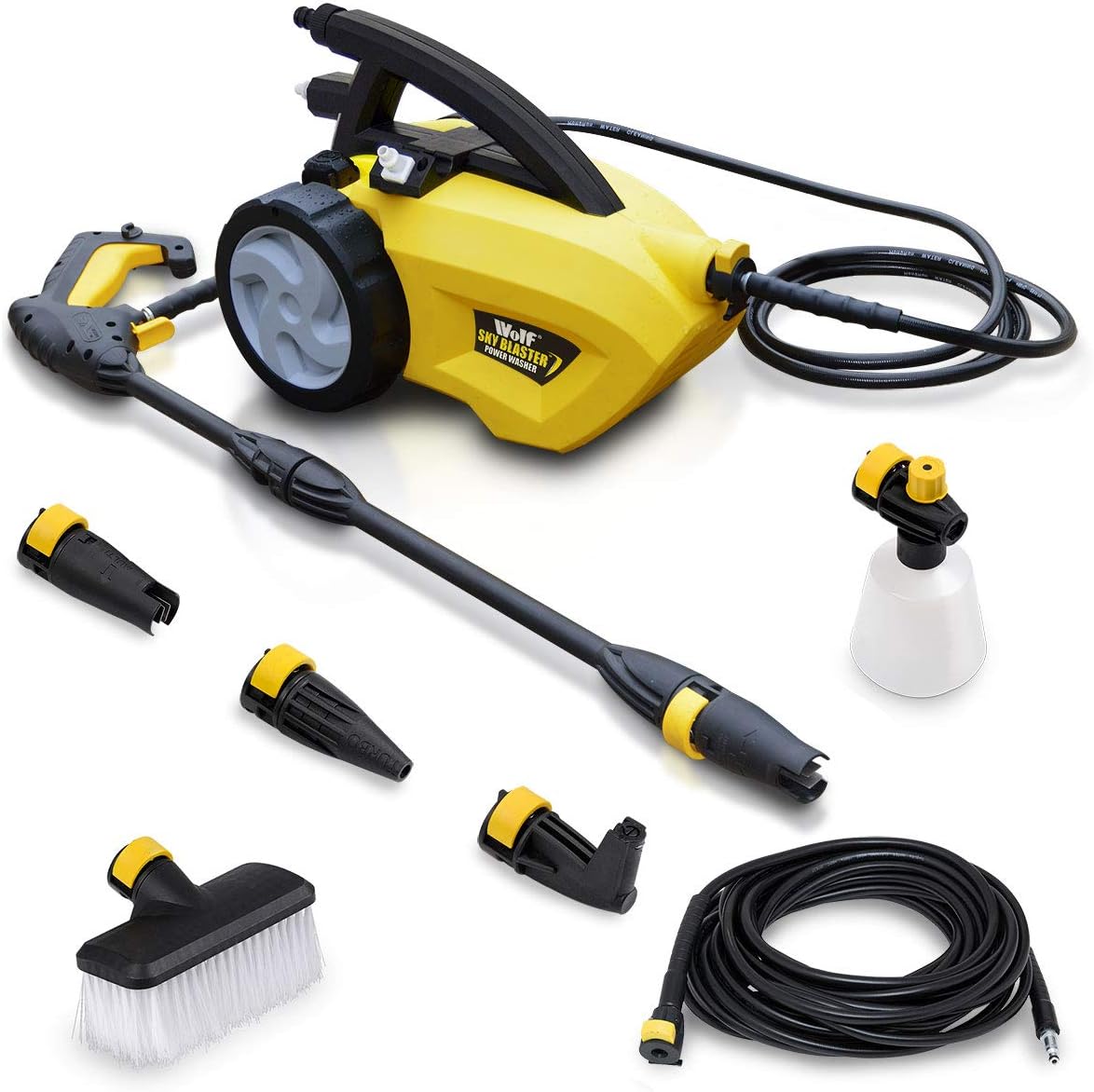 Wolf Sky Blaster 1500 watt Motor 105 BAR Power Washer Patio Cleaner Car