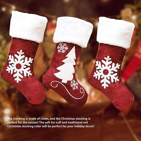 Amazon Co Jp 英語の手紙ストッキング装飾品ギフトバッグペットクリスマスラブリーギフトバッグ暖炉ツリーデコレーション U ホーム キッチン