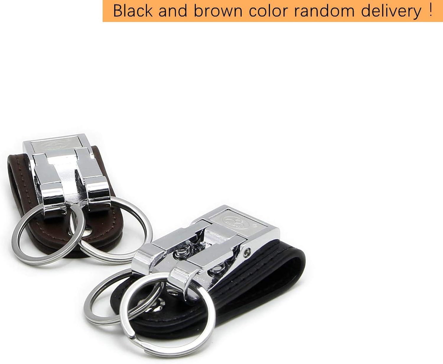 goldblue Belt Keychain Leather Belt Loop Key Holder Belt Key Chain Clips with 2 Detachable Keyring for Men at  Men’s Clothing store