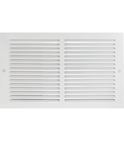Handua 2-Way Steel Air Supply Diffuser - White Vent Cover For 8"x6" Duct Opening (9.75"x7.75" Outer Size)