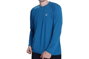 Endyart Men's UPF 50+ Sun Protection Shirts UV SPF Long Sleeve Rash Guard Fishing Swim Shirt Quick Dry