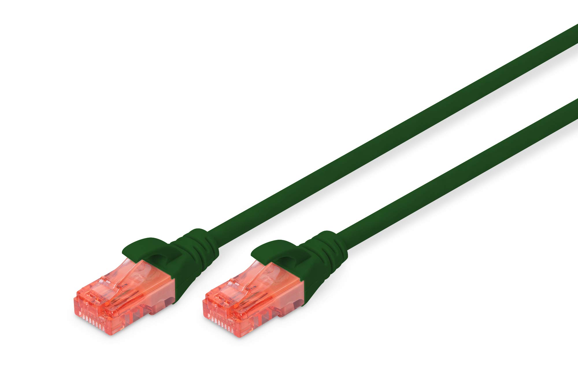 Digitus LAN Cable Cat 6-1m - RJ45 Network Cable - UTP Unshielded - Compatible with Cat6A & Cat5e - Green