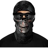Skull Full ski Mask, 3D Balaclava, UV Sun Protection,Motorcycle/Ski/Scarf/Cycling/Fishing for Men