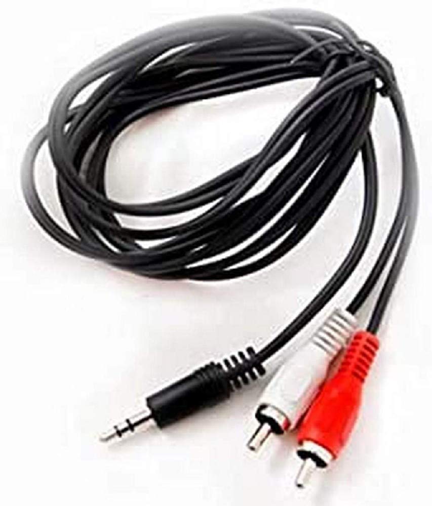 Powergreen CAB-80030-ST Jack Cable 3.5 mm/M to 2 RCA/M 3 Metres