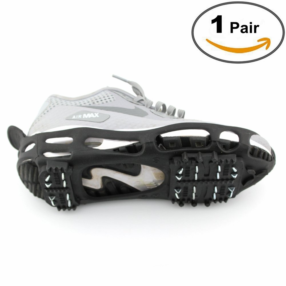 ODIER Ice Cleats Grippers for Shoes and Boots 24 Teeth Crampons 10