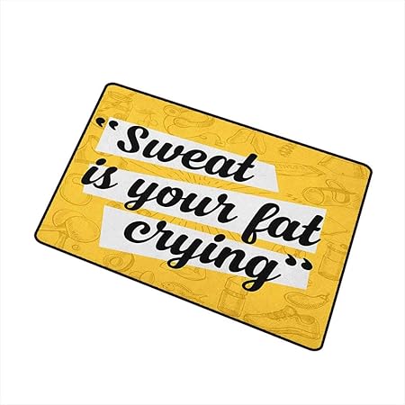 Avoir Images Amazon Com Fitness Welcome Doormat Sweat Is Your Fat Crying le plus cool salutations