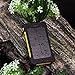 Solar Charger,10000mAh Solar Power Bank Dual USB Port Portable Charger,Solar Battery Charger for iPhone,iPad,iPod,Cell Phone,Tablet,Camera,Rain-Resistant Dust-Proof and Shockproof (Yellow)