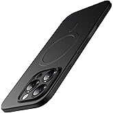 JETech Magnetic 0.6mm Ultra Slim Case for iPhone 16 Pro Max 6.9 Inch Compatible with MagSafe, Not for iPhone 16e/16/16 Plus/16 Pro, Lightweight Matte Finish PP Material Hard Minimalist Cover (Black)