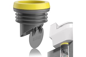 SAMIQU Toilet Flanges Wax Rings with Prevent Backflow Valve - Thick Wax Bowl Ring Fits 3.2-4 inch Waste Lines Easy Installati