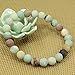 Natural Matt Multicolor Amazonite Gemstone 8mm Round Beads Stretch Bracelet 7 Inch