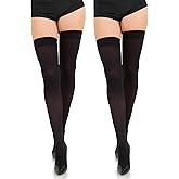 Sugar Sunday Opaque Thigh High Stockings For Women Sexy Over The Knee Thigh High Socks Nylon Thigh Highs Colored Stocking