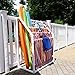 TowelMaid Original Made in The USA 5 Bar Freestanding Outdoor Poolside Towel Rack