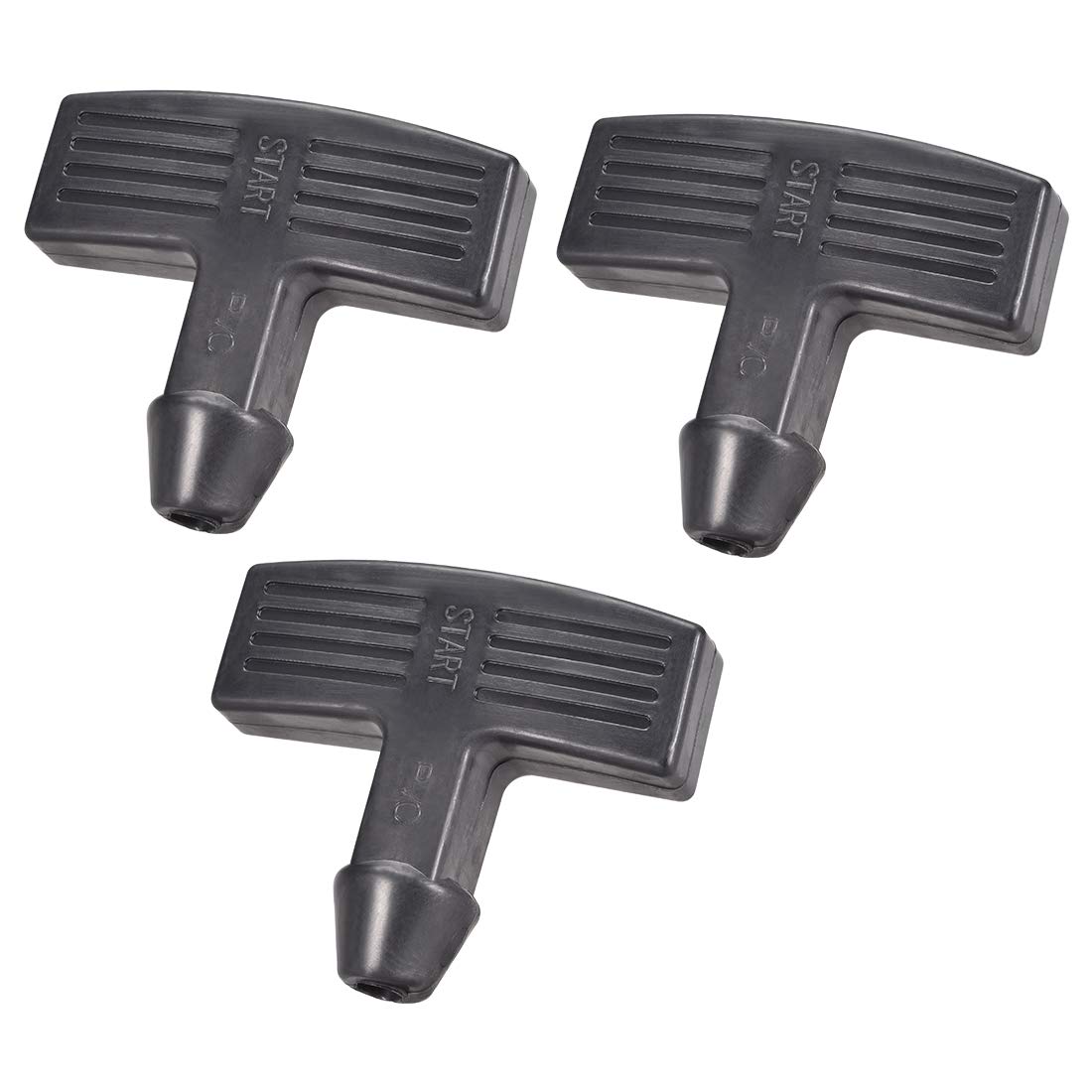 sourcing map Recoil Handle Pull Start Rubber Replacement Garden Machine Fitting 3Pcs