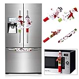 OurWarm Aytai 4pcs Christmas Fridge Handle Covers