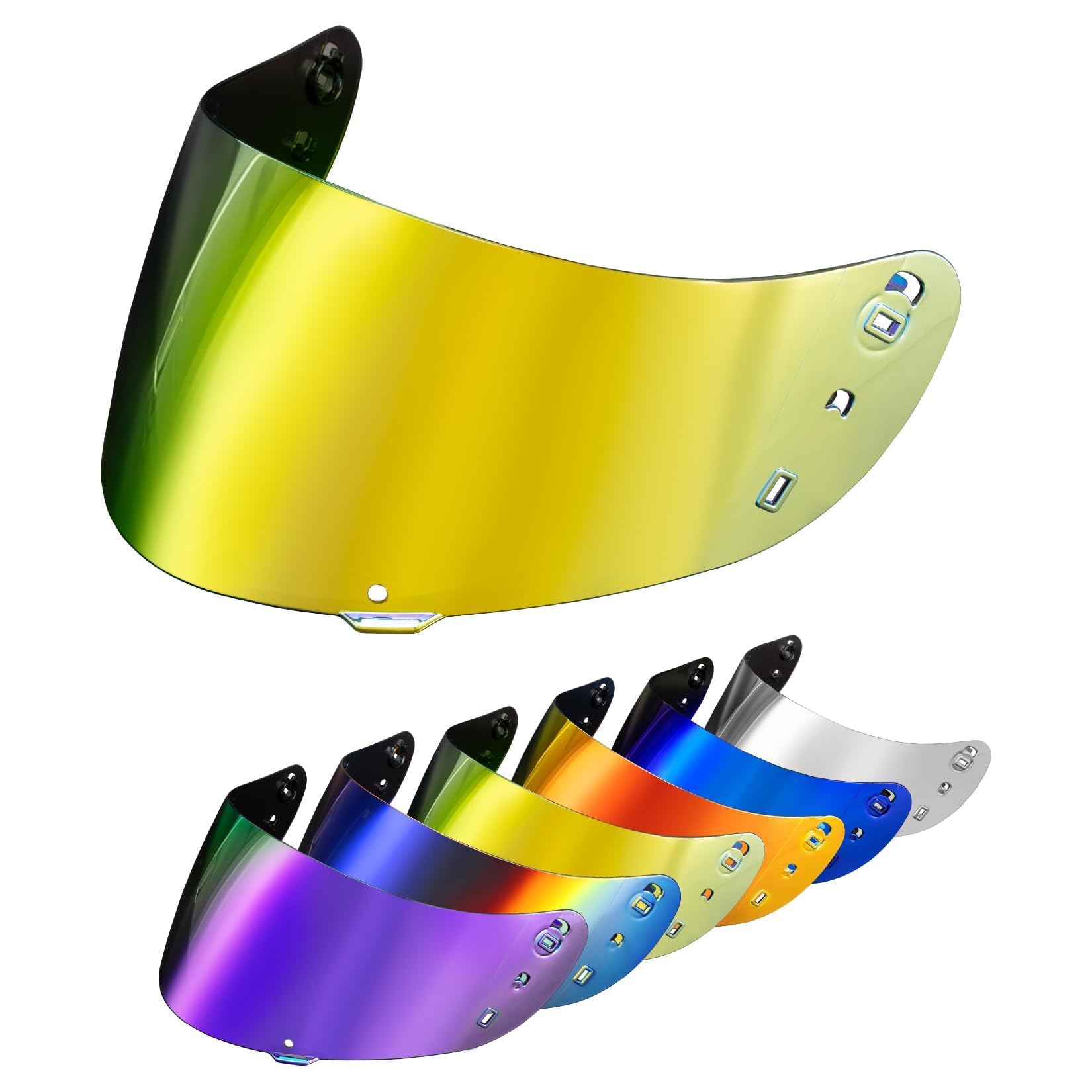 Photo 1 of PSLER Icon Ic04 Visor - Icon Ic-04 Airframe Pro/Airmada/Airform Visor Motorcycle Helmet Tinted Visor UV Protection Face Shield Replacement for Ic04,Deep Gold