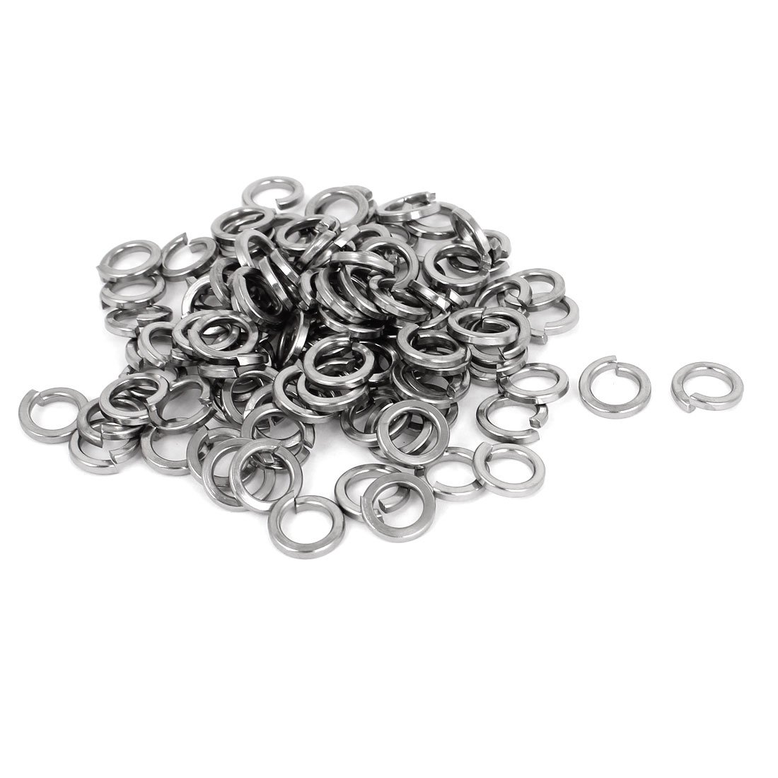 Sourcingmap 5/16-inch 304 Stainless Steel Split Lock Spring Washer Bolt Pad 100pcs