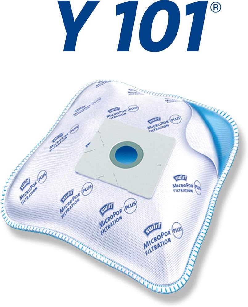 Swirl Y 101 AirSpace Vacuum Cleaner Bags for AEG Vacuum Cleaners Highly Absorbent, Mounting Plate, 4 Bags + 1 Filter - Image 4