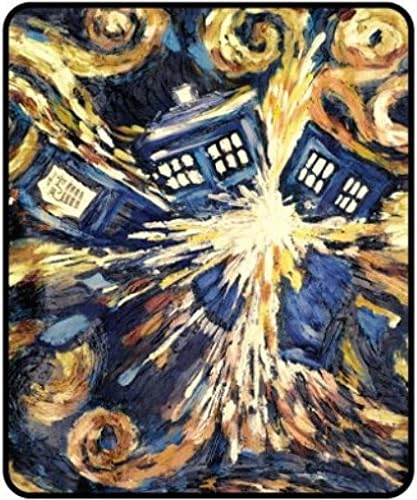 BBC DOCTOR WHO Exploding Tardis Pandorica Micro Raschel Throw 50 x 60
