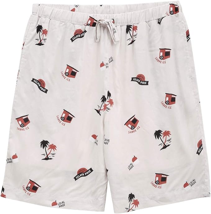 Amazon ジェラートピケ オム Gelato Pique Homme メンズ ハワイアンハーフパンツ ジェラピケ パジャマ ルームウェ パジャマ 通販