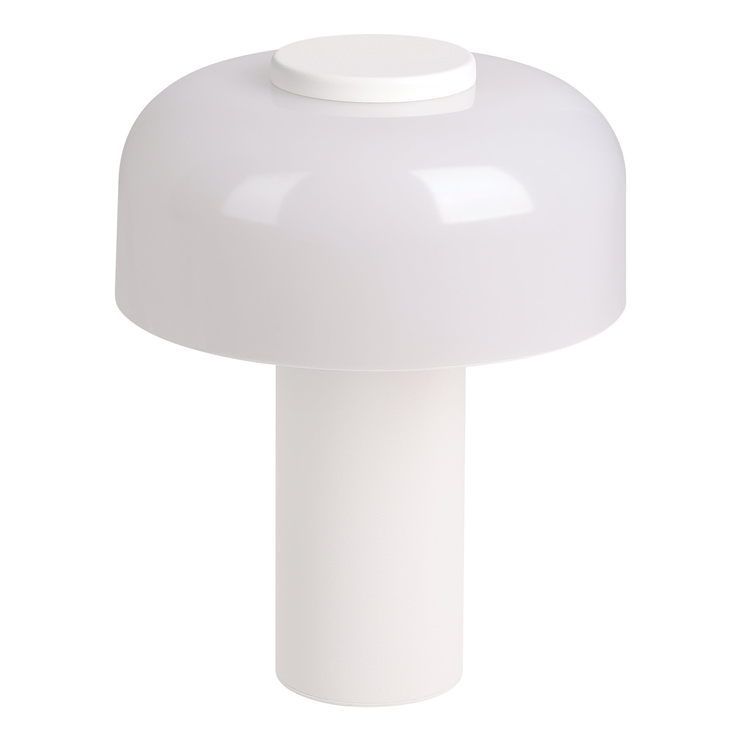 Eglo LED Outdoor Table lamp Ponente, Rechargeable Bedside lamp Touch dimmable, Cordless Outside Garden Light, USB, White Metal and Plastic, Warm White, Neutral White, IP44