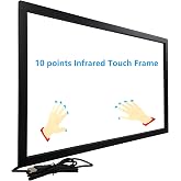 DeYoWo 43 Inch Interactive 10 Points Infrared IR Touch Screen Overlay Frame Free Driver&hellip;
