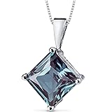 PEORA Created Alexandrite Pendant for Women 14K