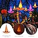 YUNLIGHTS Halloween Decorations 6Pcs Witchs Hat Decor Light 33ft String Lights for Indoor,Outdoor,Garden, Trees, Party Decor