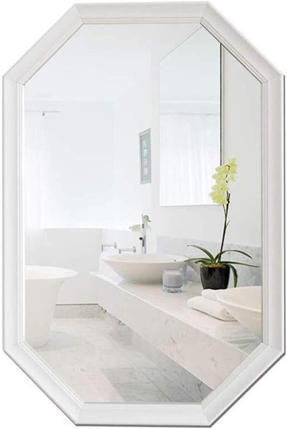 YIQIFEI Spiegel Moderner polygonaler Badezimmerspiegel