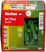 fischer SX Plus Green Expansion Dowels 8 x 40 Box of 90 Sustainable view 2